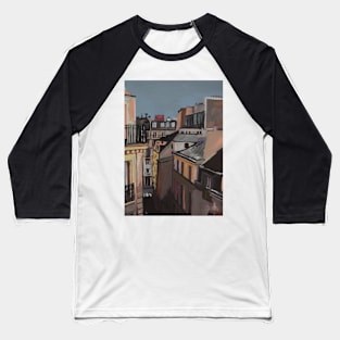 Paris, Roof Tops Baseball T-Shirt